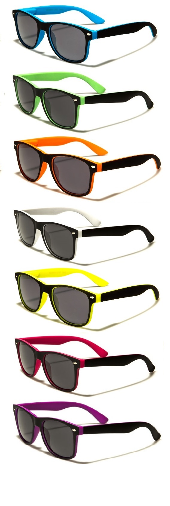 Kids / Children's Retro Sunglasses -Two Tone Frame - 2-6 Years Old Boys